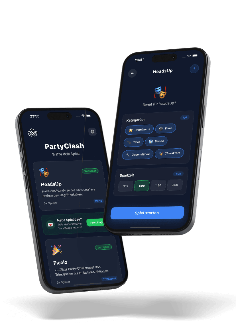 PartyClash App auf iPhone 15 Pro
